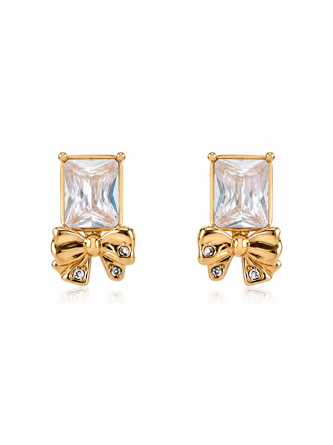 Livia Bow Gold Earrings