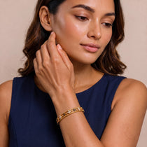 Noir Gold Plated Bangle