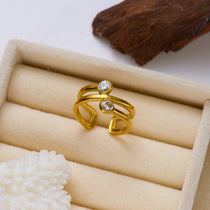 Cosmic Loop Gold Ring