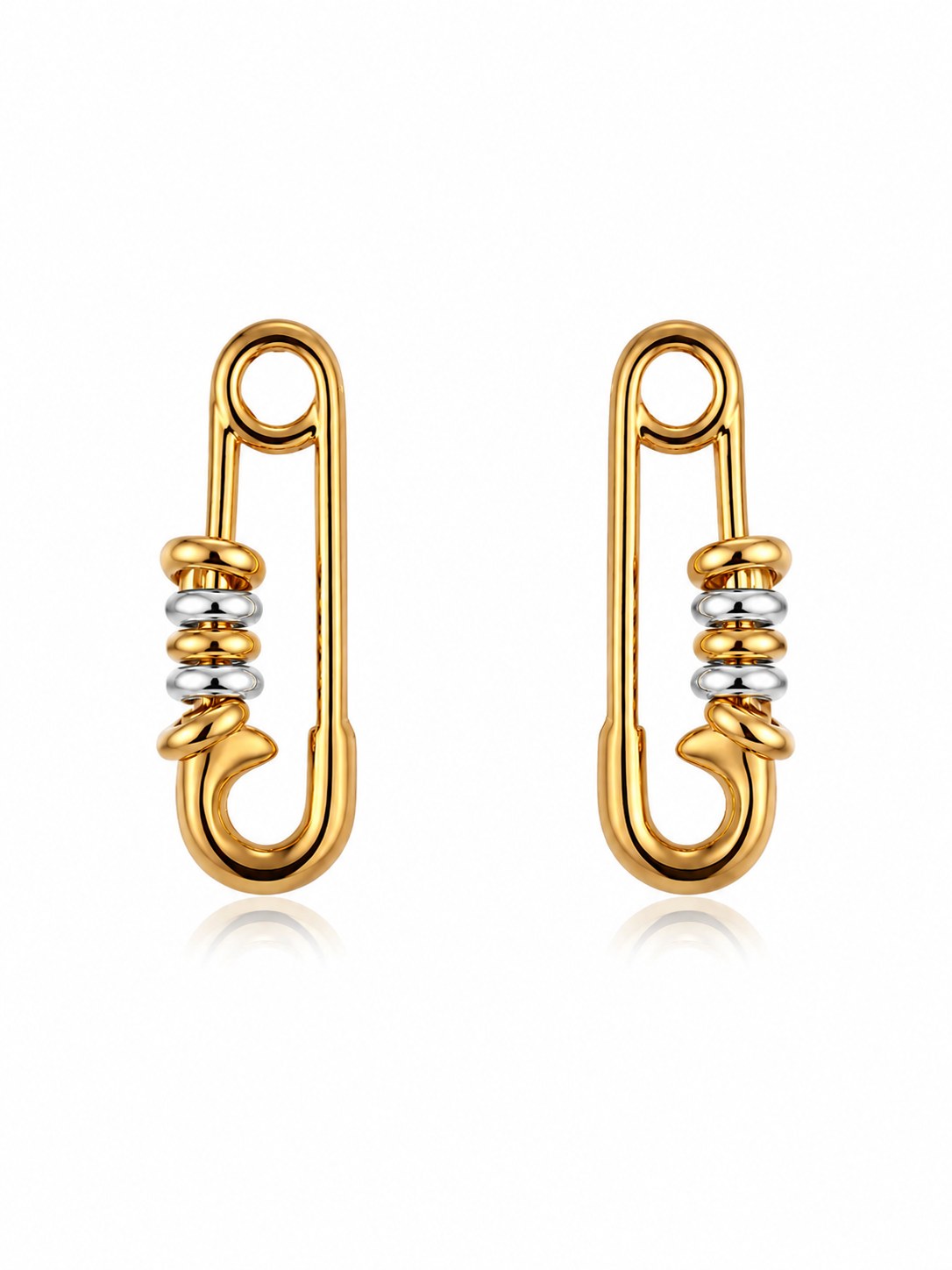 Cleo Pin Gold Earrings