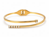 Two Point Gold Plated Bangle