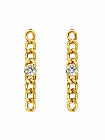 Celine Chain Gold Earrings