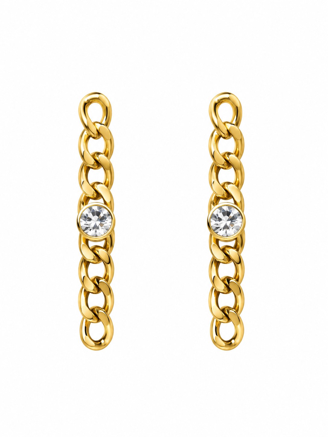 Celine Chain Gold Earrings