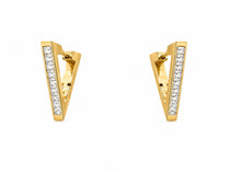 Triangle Gold Earrings