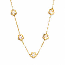 Iris Bloom Gold Necklace