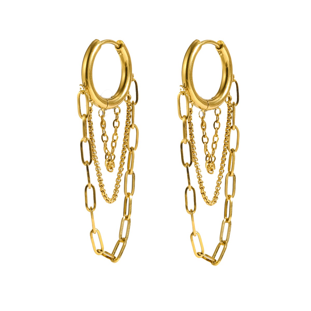 Trapestery Gold Hoops Earrings