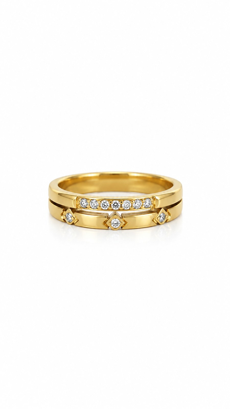 Geometry Gold Ring