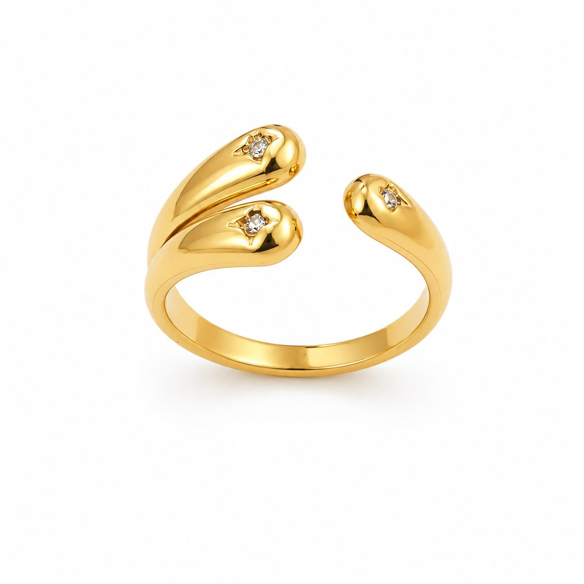 Tristar Gold Ring