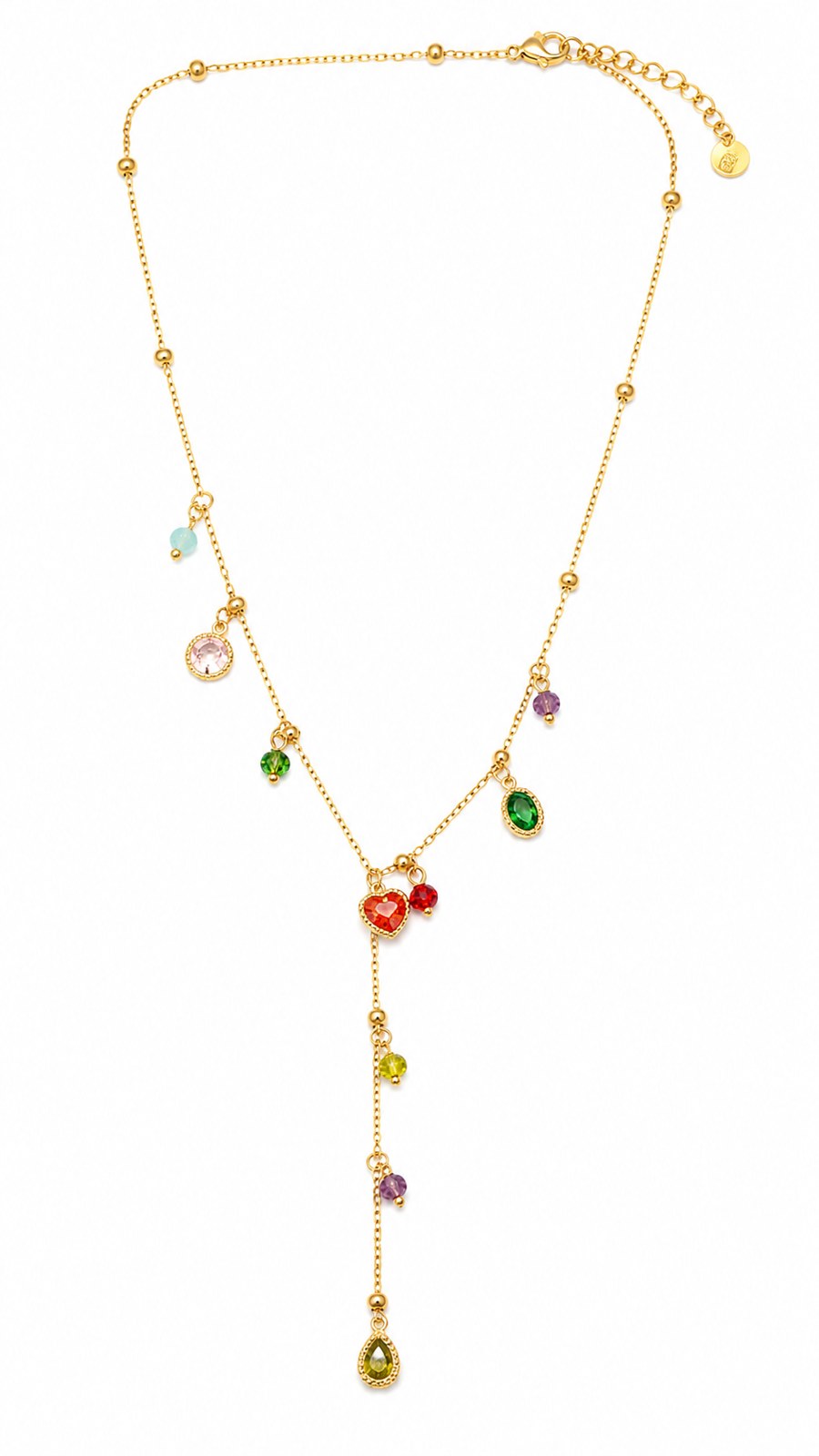 Jewel Cascade Gold Necklace
