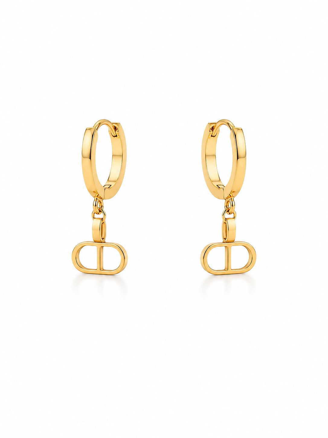 Elan Hoop Gold Earrings
