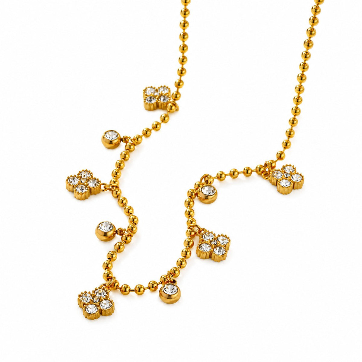 Petal Spark Gold Necklace