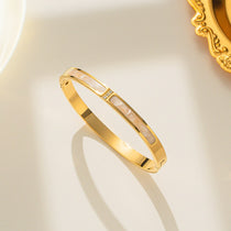 Ivory Gold Plated Bangle
