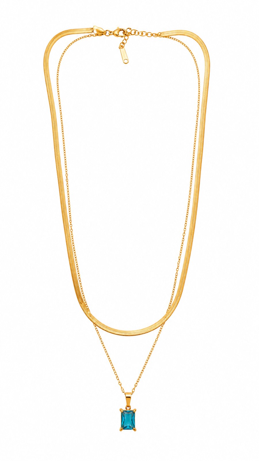 Aqua Royal Gold Necklace