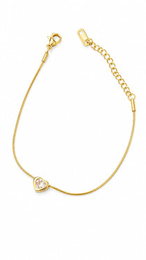 Heart Beat Gold Bracelet