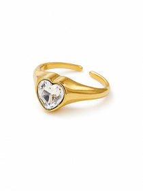 Aura Gold Heart Ring