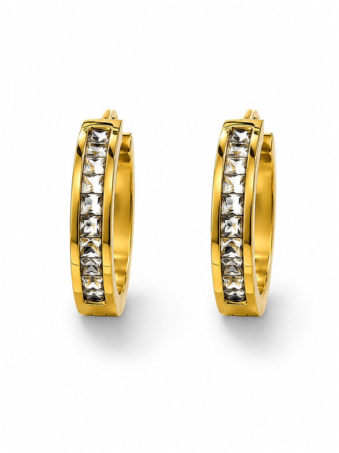 Majestic Gold Hoop Earrings