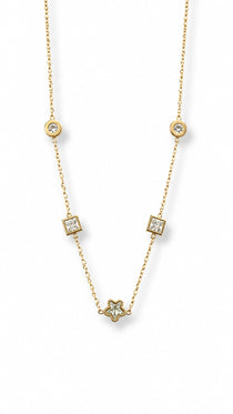 Halo Bloom Gold Necklace