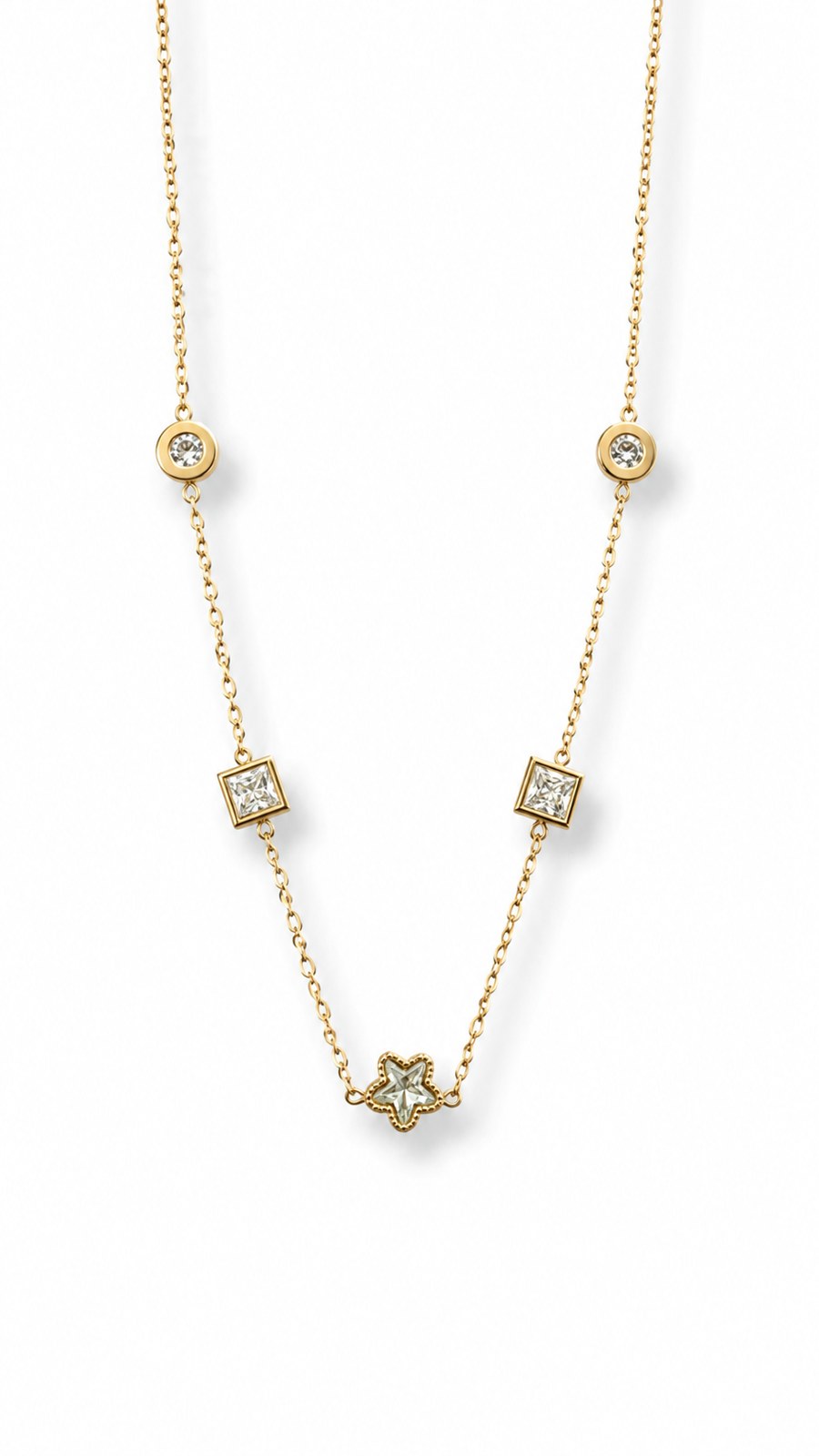 Halo Bloom Gold Necklace