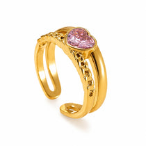 Blush Gold Heart Ring
