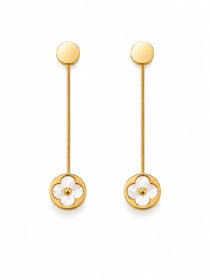 Snow Blossom Drop Earrings