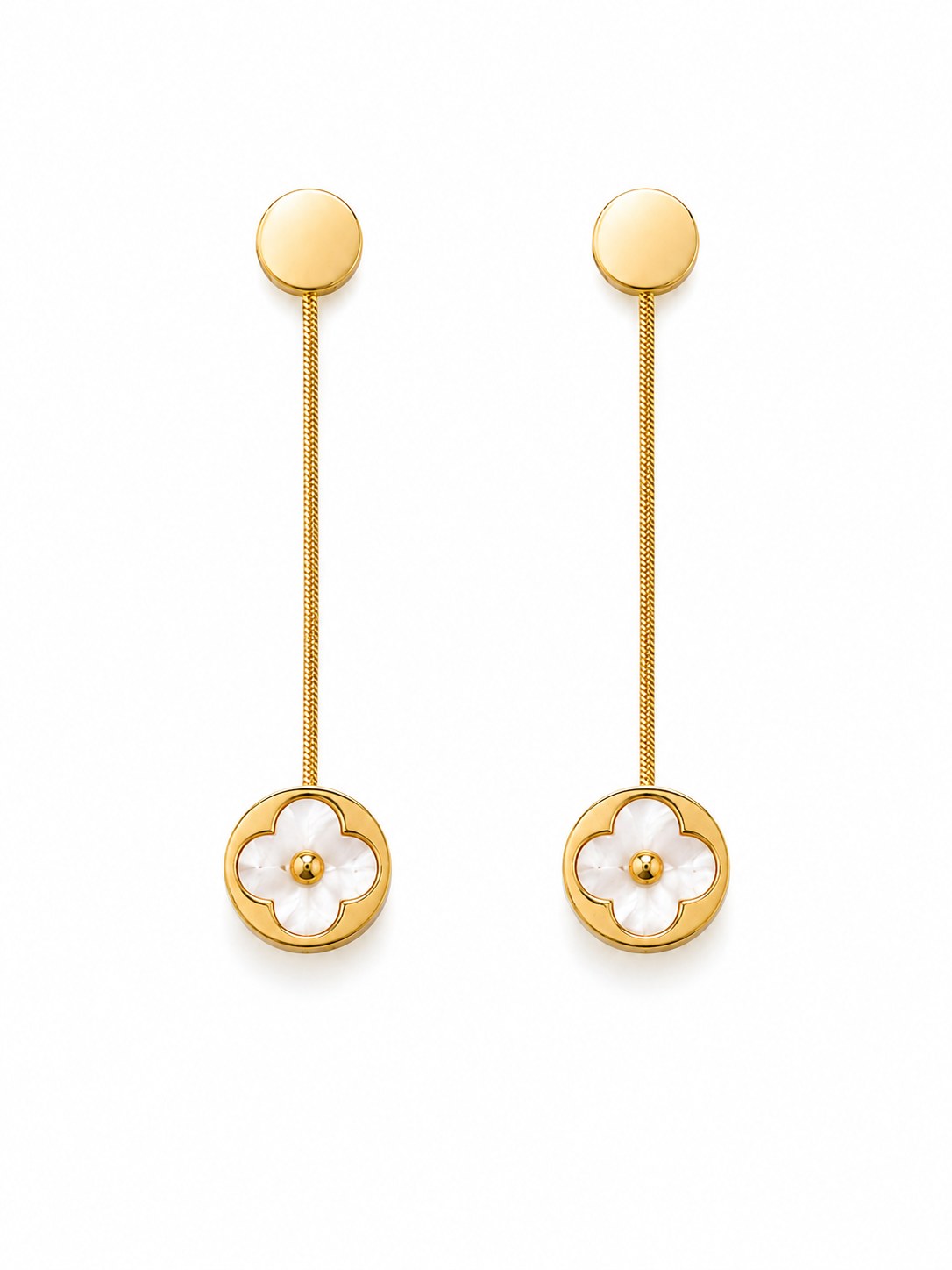 Snow Blossom Drop Earrings