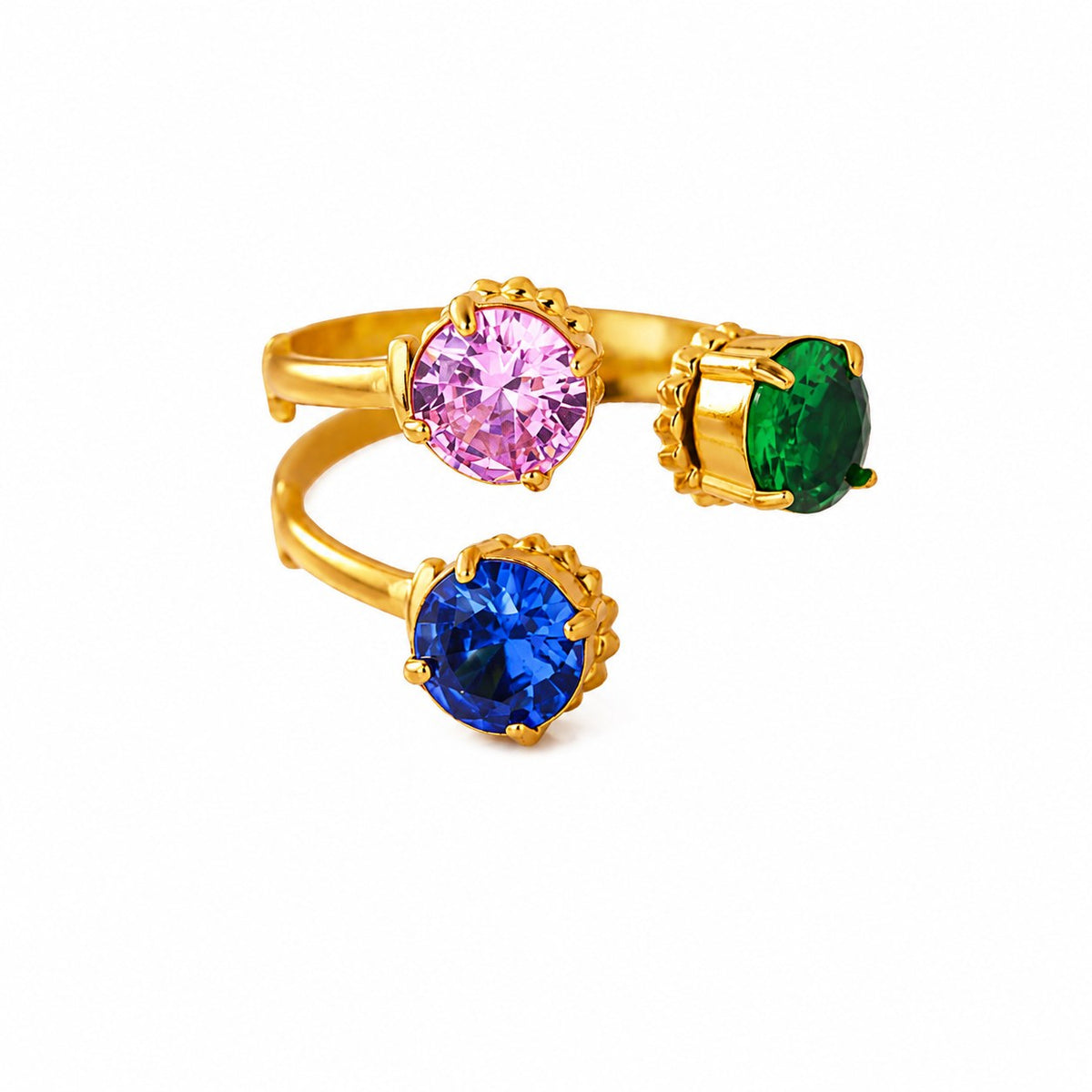 Royal Spectrum Gold Ring