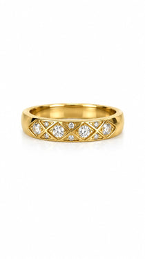 Crown Prism Gold Ring