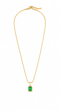 Emerald Grace Gold Necklace