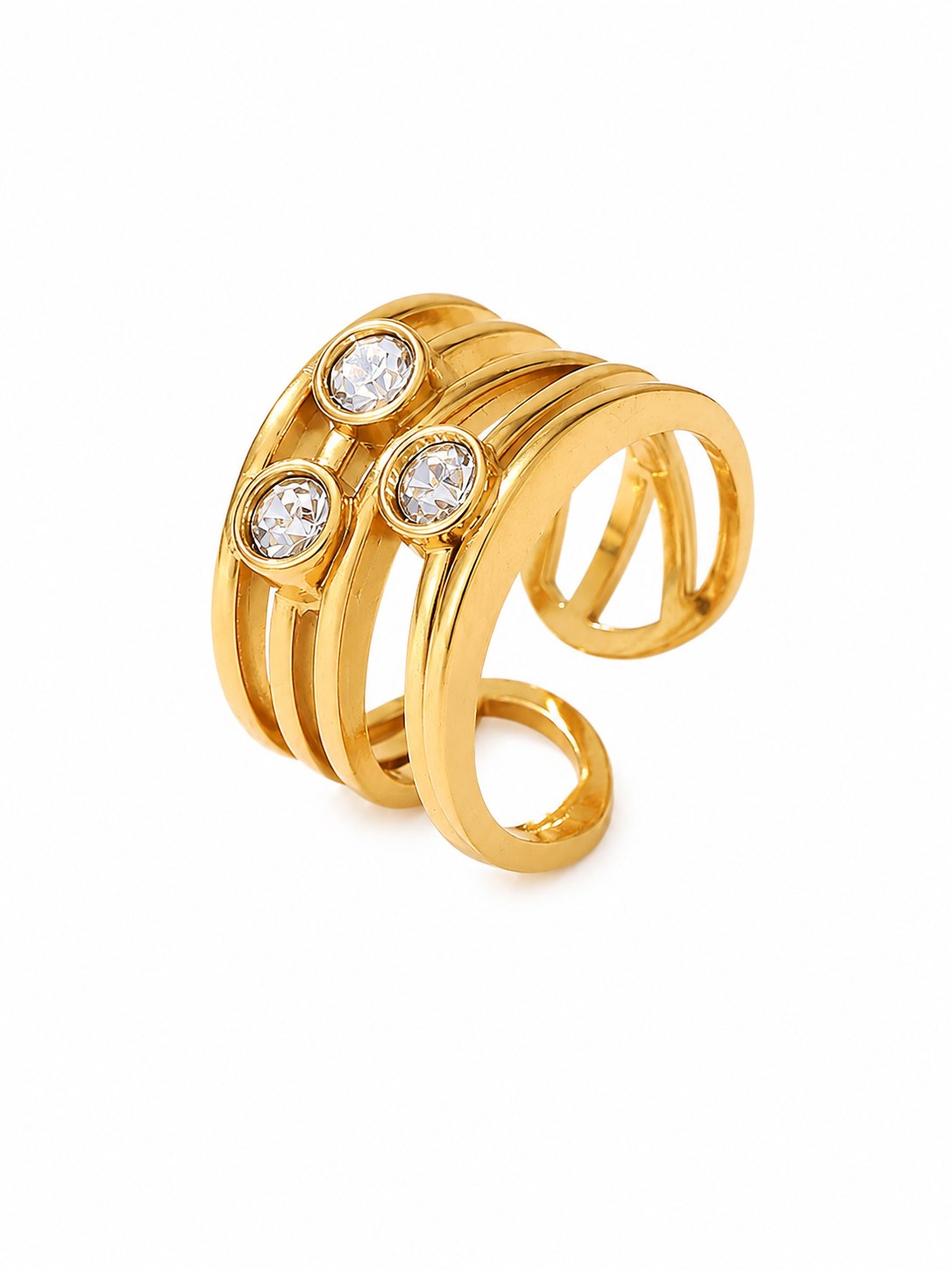 Nova Trio Gold Ring