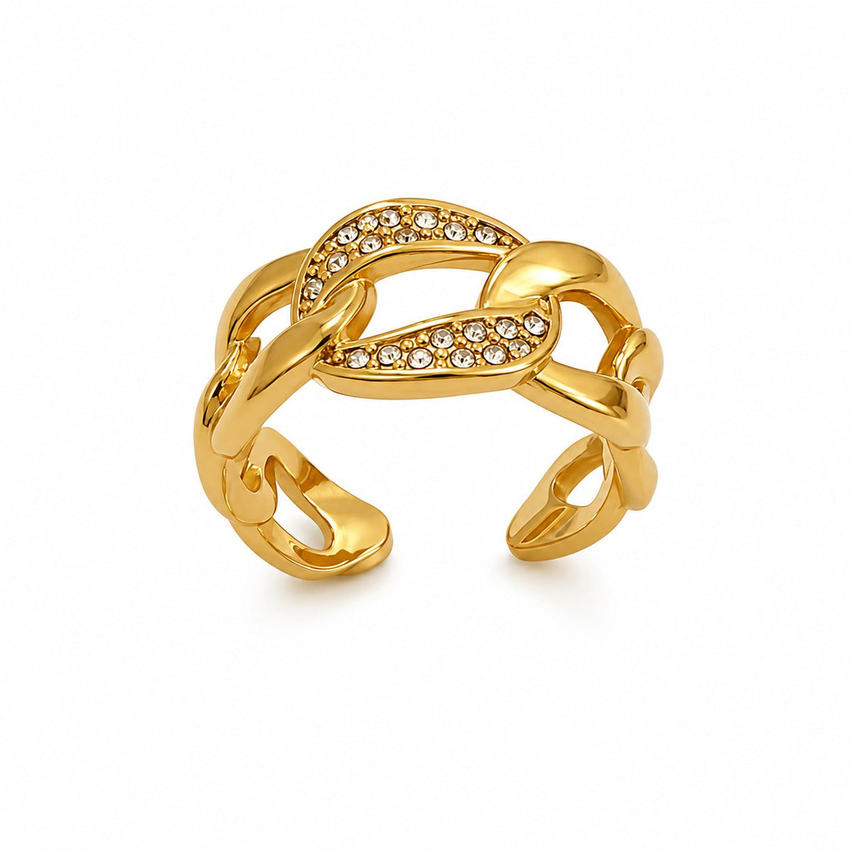 Celeste Link Gold Ring