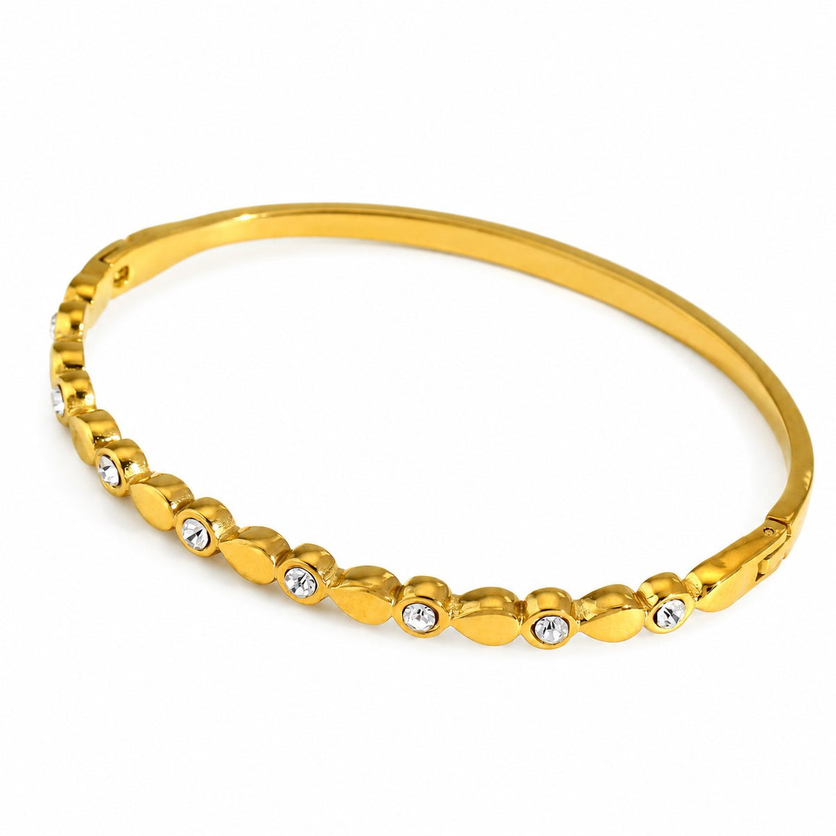 Celine Crystal  Gold Bangle