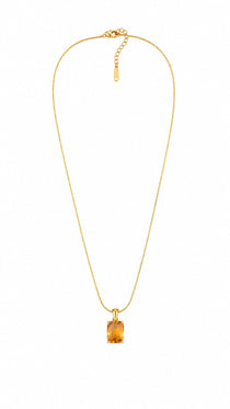 Amber Glow Gold Necklace