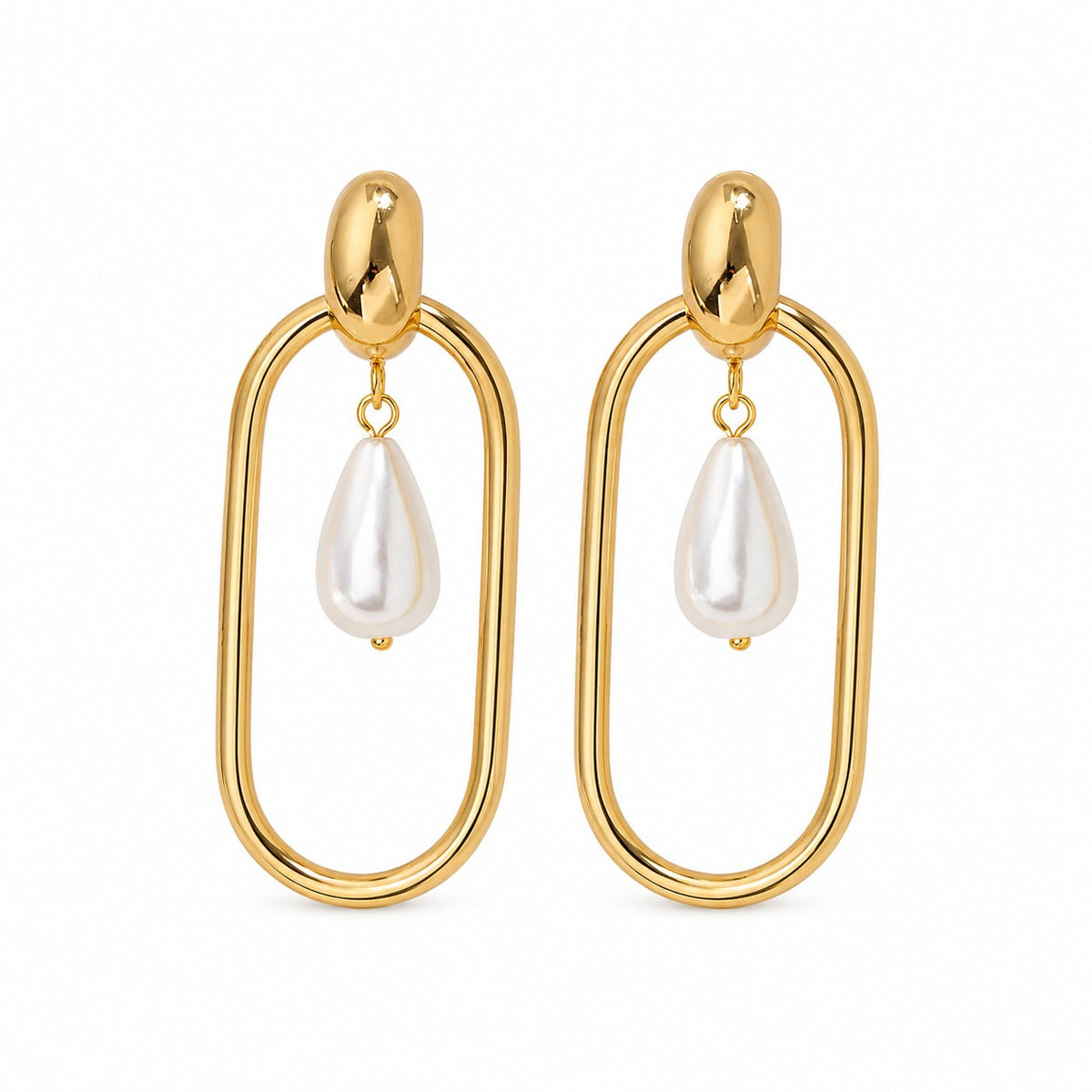 Pearl Grace Gold Earrings