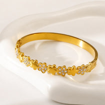 Fiora Gold Plated Bangle