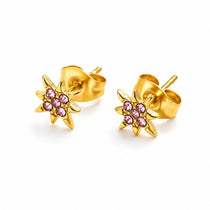 StarFlower Gold Stud Earrings - Bloom