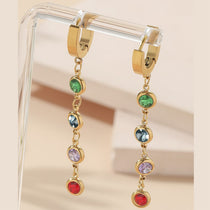 Spectrum Gold Hoop Earrings