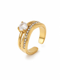 Gilded Cuff Gold Ring