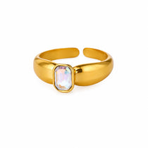 Opal Light Gold Ring