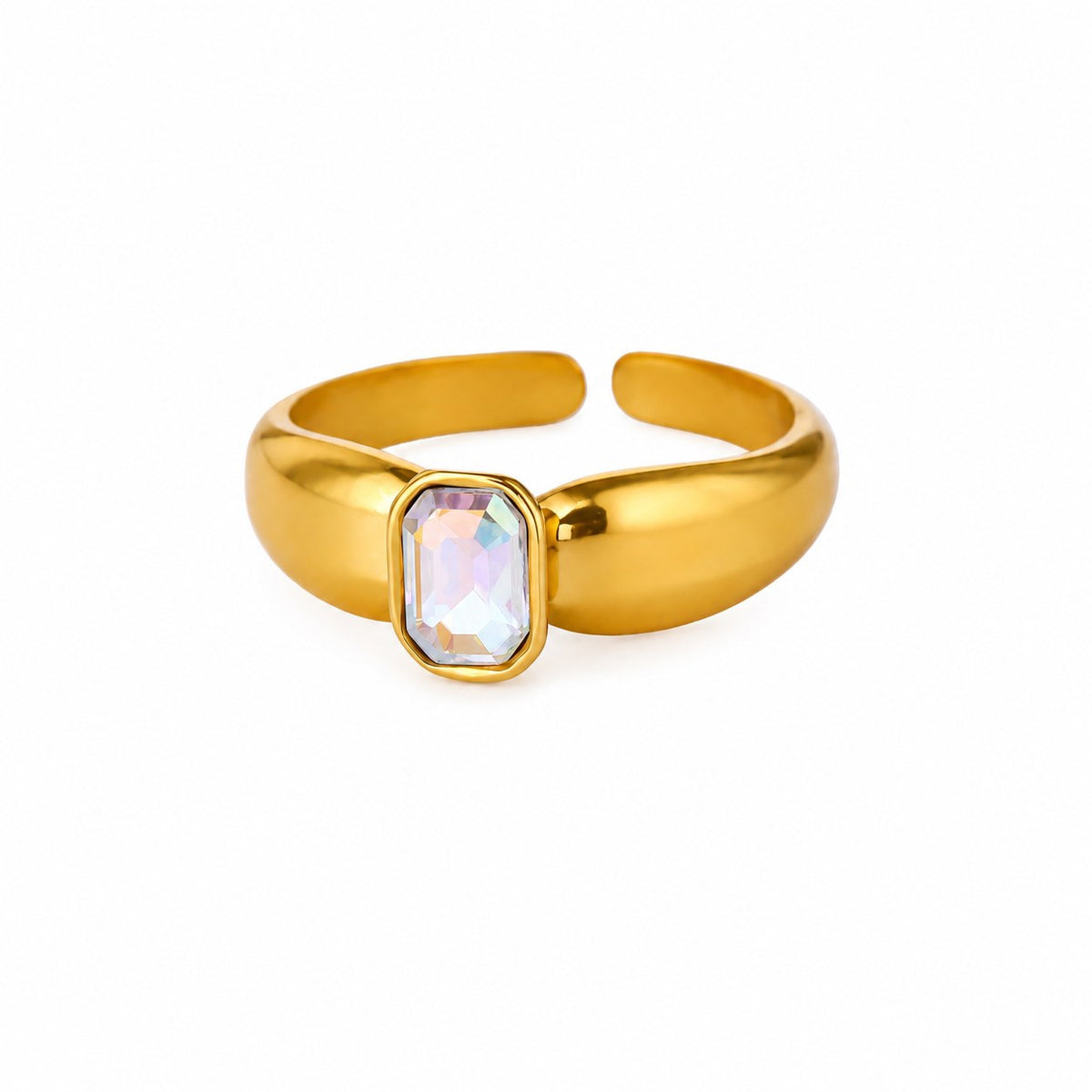 Opal Light Gold Ring