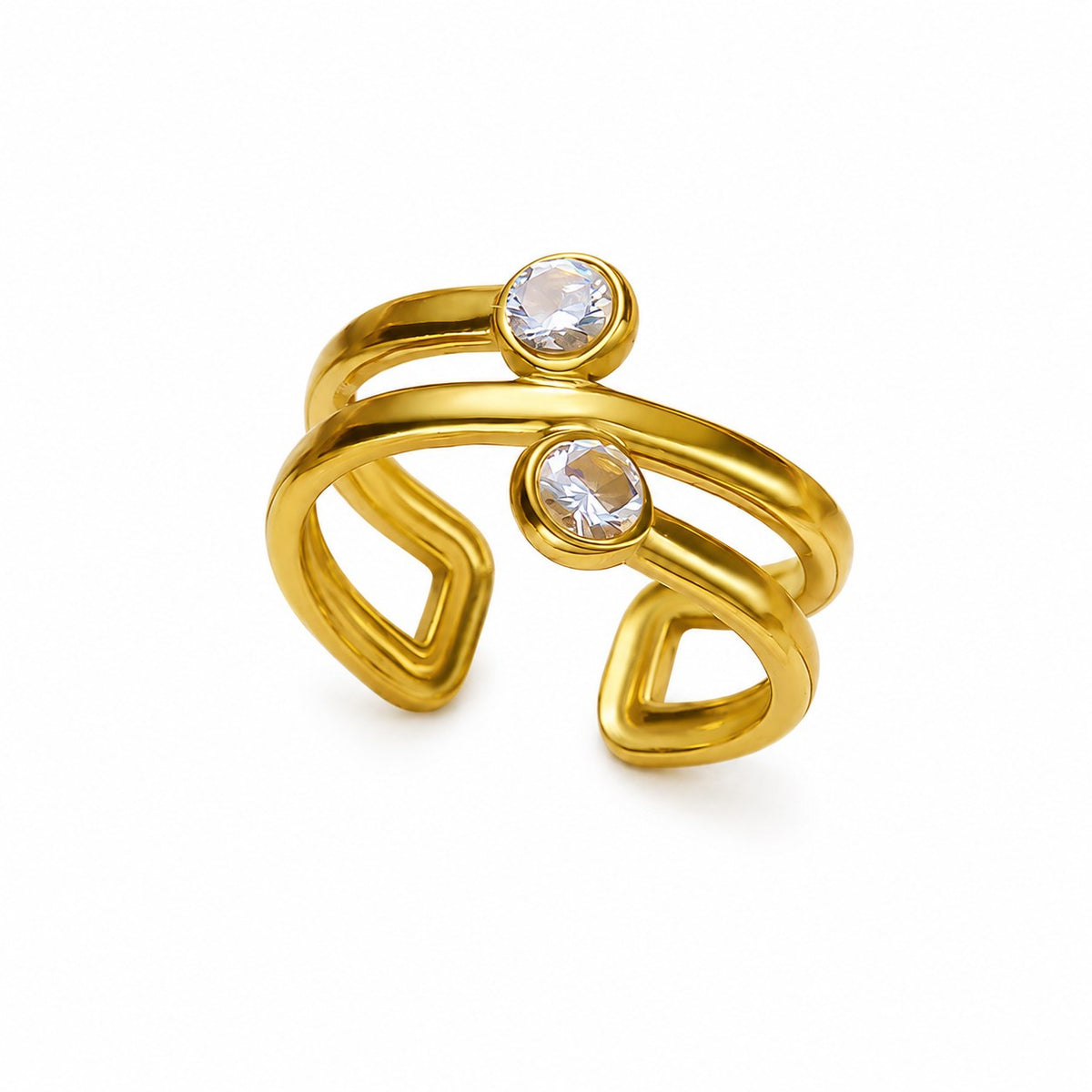 Cosmic Loop Gold Ring