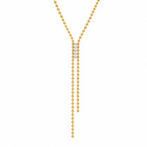 Moonbeam Gold Lariat Necklace