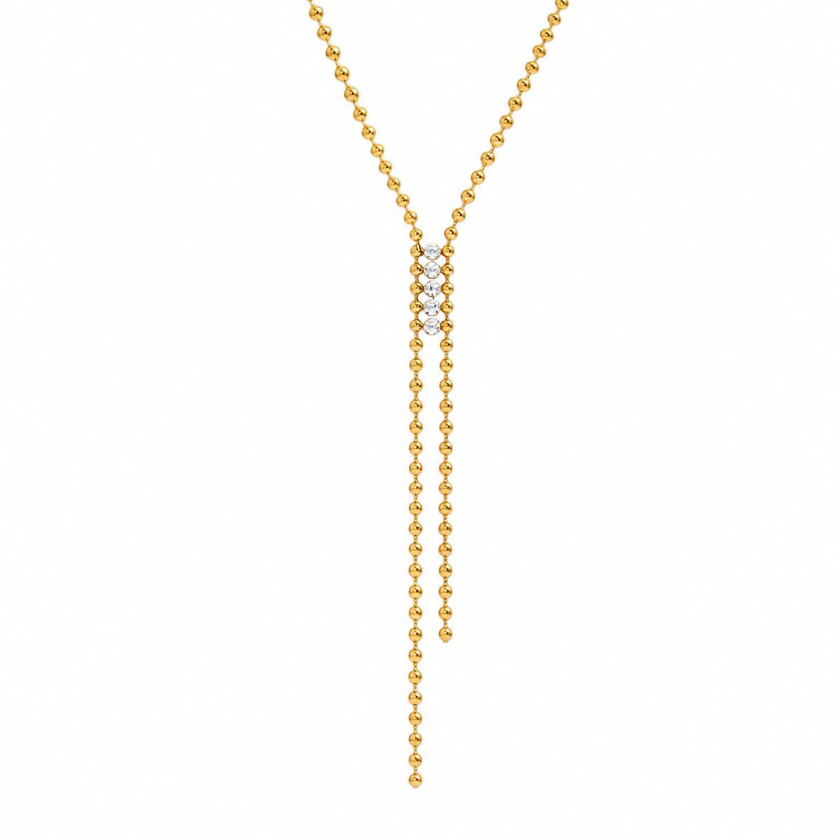 Moonbeam Gold Lariat Necklace