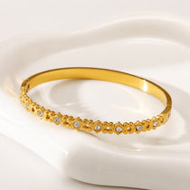 Daisy Gold Plated Bangle
