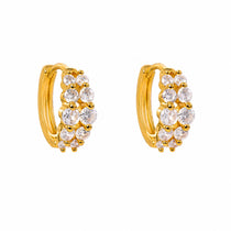 Starlit Gold Huggies Earrings