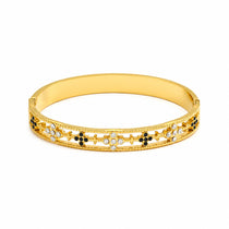 Noir Gold Plated Bangle