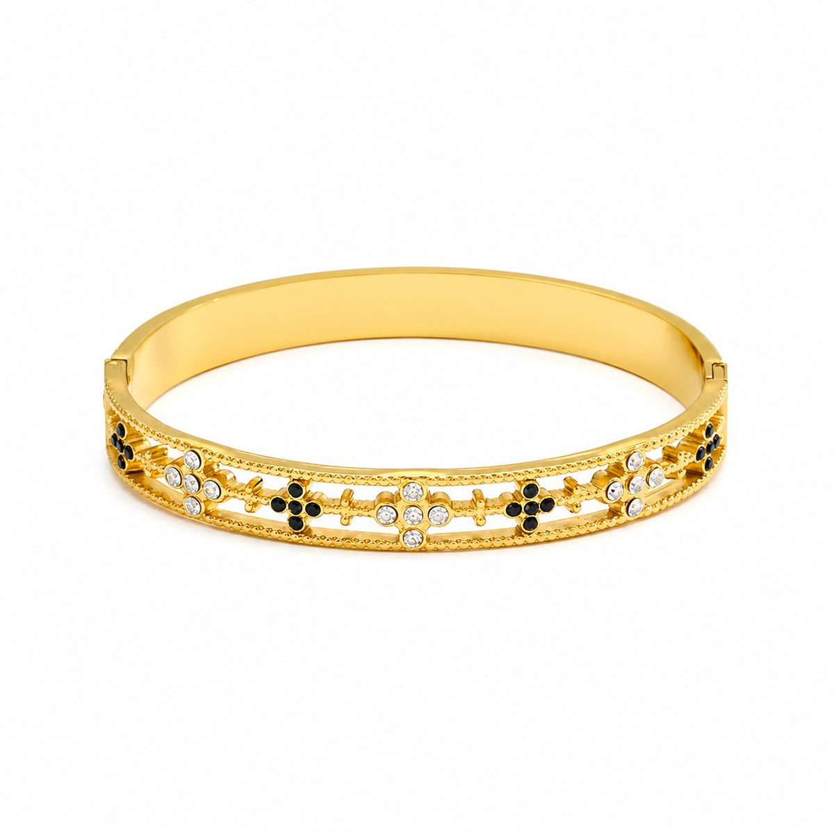 Noir Gold Plated Bangle