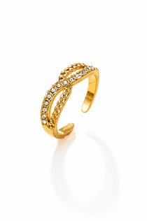 Opulent Twist Gold Ring