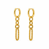 Urban Link Gold Earrings