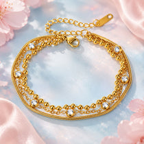 Celestia Layers Gold Bracelet