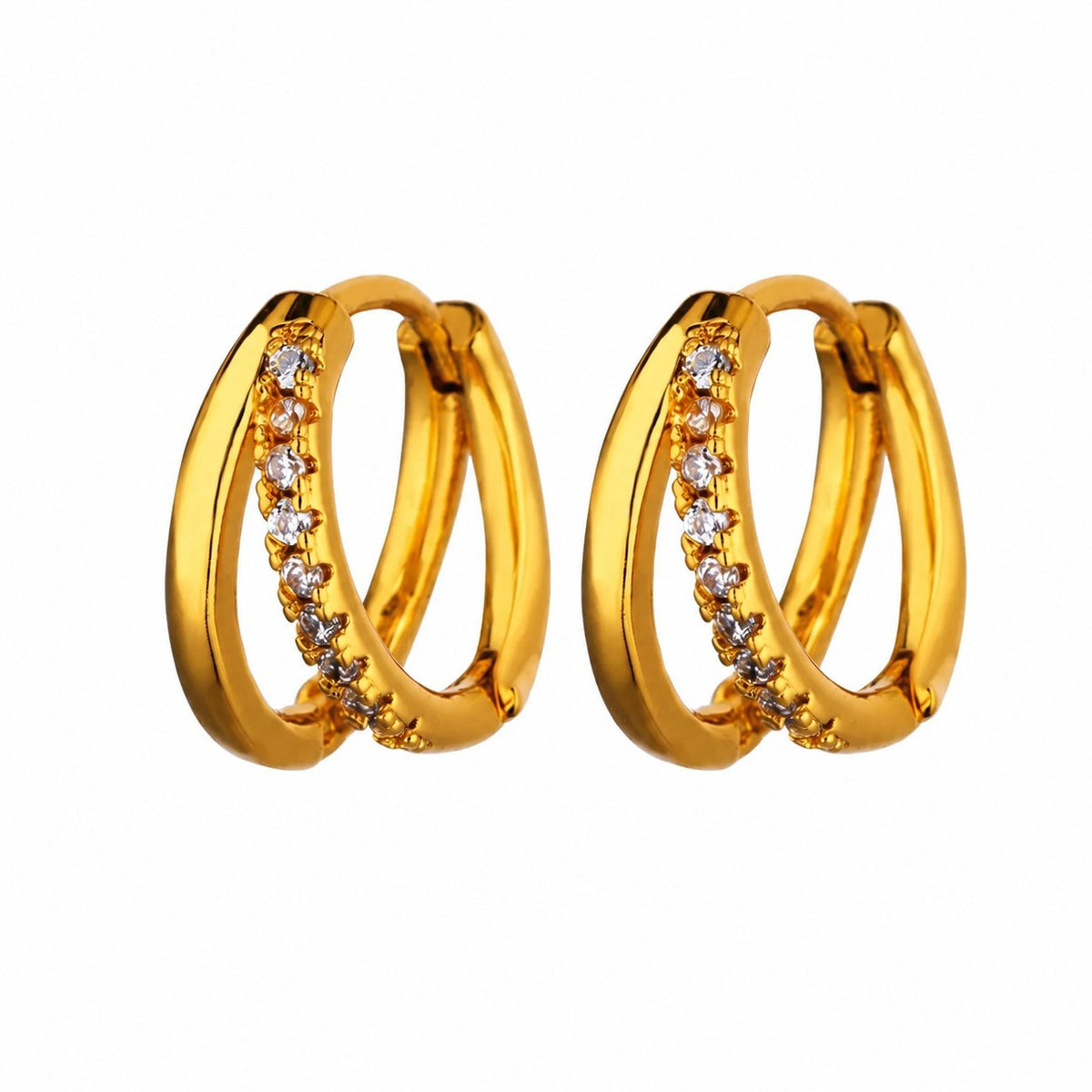 Whisper Gold Hoop Earrings